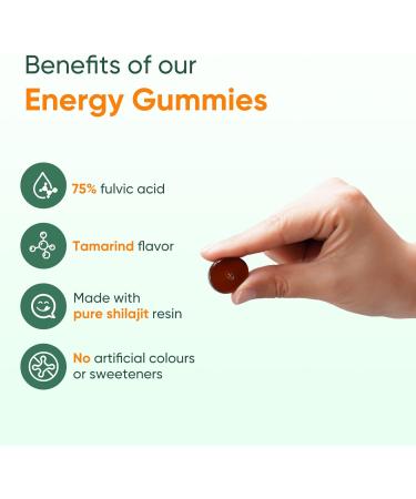 Himalayan shilajit Gummies with ashwagandha no Added Sugar Organic 75%+ fulvic Acid & 85+ Trace Minerals for Men & Women Non-GMO lab Tested 60 Gummy - Buy Online on GoSupps.com