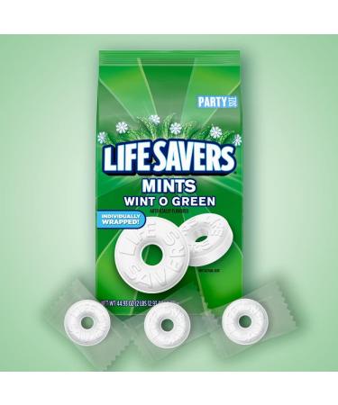 LIFE SAVERS Wint-O-Green Breath Mint Bulk Hard Candy Party Size 44.93 oz Bag - Buy Online on GoSupps.com