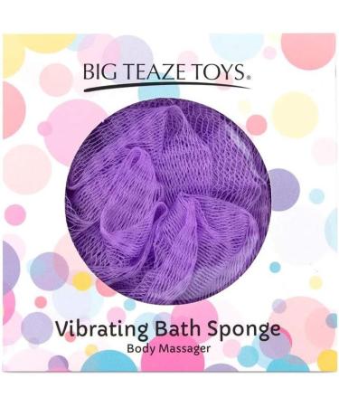 Big Teaze Toys Vibrating Bath Sponge - Purple | International Shipping Available - Buy Online on GoSupps.com