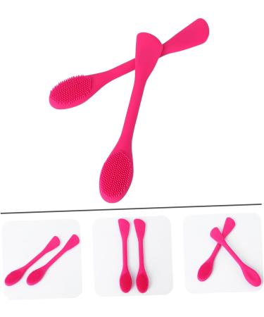 minkissy 2pcs Facial Cleansing Scrubber Manual Silicone Face Cleanser Silicone Facial Massager Silicone Facial Scrubber Facial Cleansing Brush Manual Face Scrubber Cleasing Milk Double Head - Buy Online on GoSupps.com