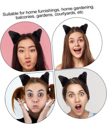 FRCOLOR Cat Ears Cosplay Clips Pairs ears hairpin Ear Hair Barrettes animal ear hair fluffy ear hair pins kitten ear hair clips Cosplay Ears hair clips theme props flannel - Buy Online on GoSupps.com