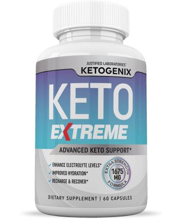 (2 Pack) Ketogenix Keto Extreme Keto Pills 1675MG New & Improved Formula Contains Apple Cider Vinegar Extra Virgin Olive Oil Powder Green Tea Leaf 120 Capsules - Buy Online on GoSupps.com