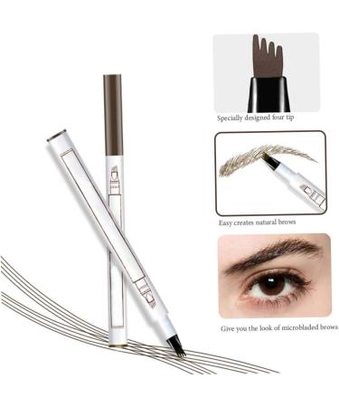 Waterproof Brow Pen Eyebrow Pen Waterproof Eyebrow Pencil for Professional Makeup Natural Brow 3pcs - Buy Online on GoSupps.com