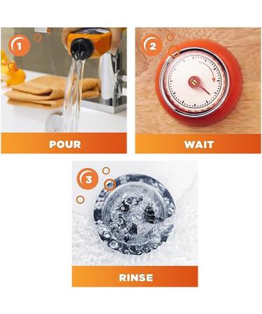 Mr Muscle 3 x 500ml Drain Odour Cleaner With Welari Thank You Card Sink Pipe Foamer Deep Clean Unblocker Kitchen Bathroom (1.5L) - Buy Online on GoSupps.com