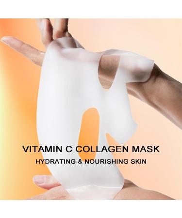 Vitamins Collagen Face Mask - Deep Overnight Hydration & Firming | Korean Bio-Collagen 5-Pack for Enhanced Skin Elasticity - Buy Online on GoSupps.com