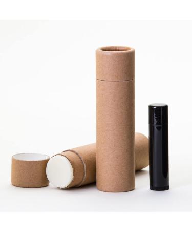 Buy 2 OZ Kraft Brown Paperboard Lip Balm Tubes (25) - Eco-Friendly Cosmetic Packaging for Salves & Lotions | International Shipping - Buy Online on GoSupps.com