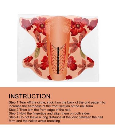 500pcs Nail Forms Long Nail Gel Forms Self Adhesive Nail Art Extension Sticker Nail Extension Nail Art Guide Form Self-Adhesive Sticker for UV Gel Acrylic Nail Tips Extension - Buy Online on GoSupps.com