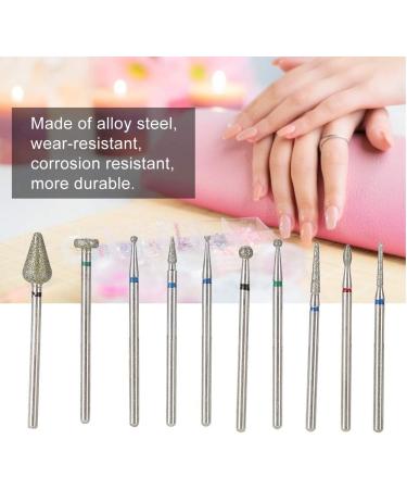 more durable Tungsten Steel Nail Drill Head Nail Grind Head Lightweight and portable preservative Salon Shop for Home(F suit) - Buy Online on GoSupps.com
