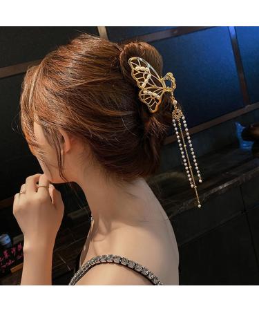 Butterfly Hair Clips Metal Hair Clip Large Claw Clips Women's Claw Clips Hair Clips Butterfly Metal Beautiful Hair Accessories for Girls and Women - Buy Online on GoSupps.com