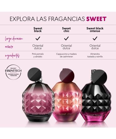 Esika L'Bel CyZone Perfume De Mujer SWEET BLACK INTENSE 50 ml 1.7 Fl Oz (Pack of 1) cocktail de moras flores de violeta imperial y toques c tricos. 1.7 Fl Oz (Pack of 1) - Buy Online on GoSupps.com