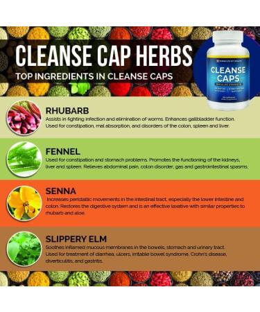 Miracles of Health Herbal Cleanse Caps - Regular Strength | Natural Colon Cleanser and Laxative - 100% Organic Detox Supplement - Buy Online on GoSupps.com