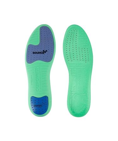 OUPOWER Soccer Cleat Insoles Insert Gen3-Slim Thickenss Green Tornado (US8.5-9)