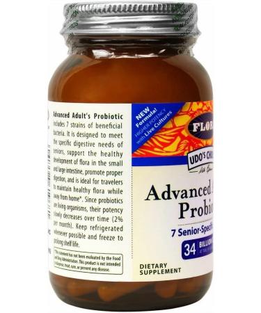 Flora Udo's Choice Advanced Probiotic for Adults - 34 Billion CFU, 30 Capsules - Buy Online on GoSupps.com