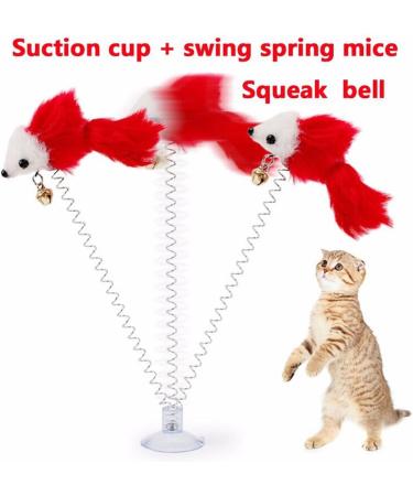 BestMall Cat Ball Feather Wand Toys With Strong Suction Cups Window Kitten Cute for Interactive Kitten Funny Teaser Wand Indoor Kitty Stick Toy Pet Activity Chaser Toy for Playing Training Exercise #5 - Buy Online on GoSupps.com