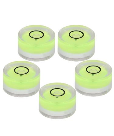 Mini Bubble Compact and Beautiful 5 Pieces 15mm Bubble Portable for Horizontal Calibration of Electronic Scale Balance