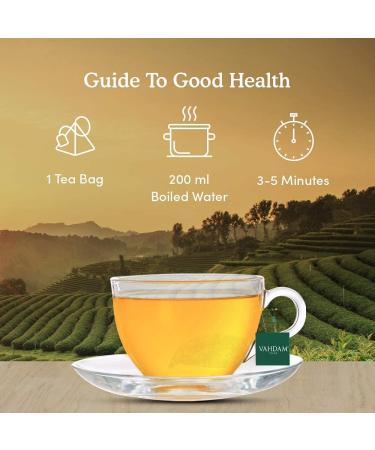 Premium Vahdam Ginger Mint Green Tea - 100 Loose Leaf Bags | Authentic Indian Tea | Hot & Cold Brew - Buy Online on GoSupps.com