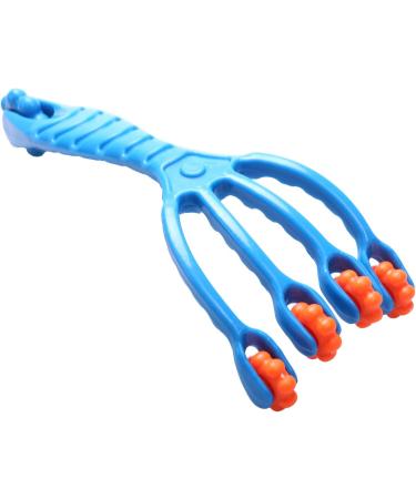 Huusuei Blue 4 Finger Massage Device - Plastic Roller Body Massager for Fatigue Relief in Buttocks Hips Head & Legs - Shop Now! - Buy Online on GoSupps.com