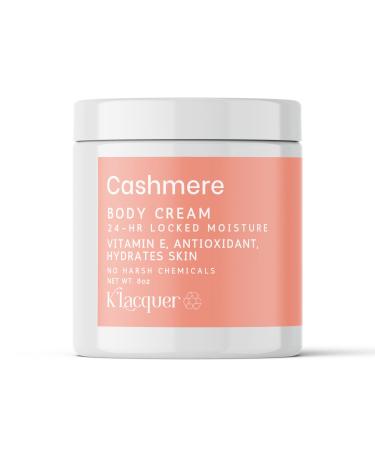 K'Lacquer Cashmere Body Cream 24-Hour Moisturizer with Plant-Based Ingredients All Skin Types