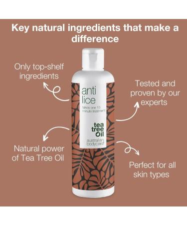 Australian Bodycare Lice Treatment 250ml | Fast & Effective 15-Minute Treatment | Paraben-Free & Non-toxic Nit Treatment with Tea Tree Oil | 1-Pack - Buy Online on GoSupps.com