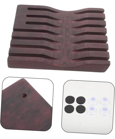 Minkissy Wooden Shear Storage Box & Scissor Stand | Hairdressing Accessories Organizer | Black Walnut Combat Clips Holder - Buy Online on GoSupps.com