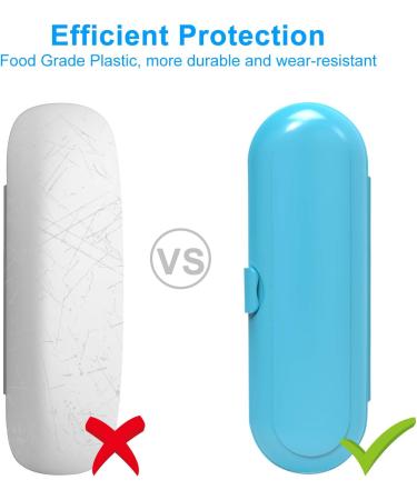 Travel Case for Electric Toothbrush - Blue Holder | Portable Toothbrush Carrying Case (1 Count - Buy Online on GoSupps.com