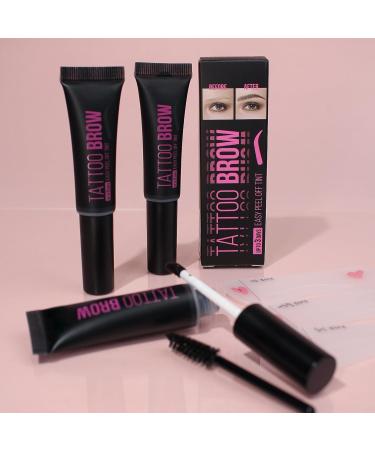 Eyebrow Gel Peel Off Quick-Drying Long-Lasting Tinted Brow Gel - Waterproof Eyebrow Gel Brow Gel for Shapes Styling Eyebrows 03 - Buy Online on GoSupps.com