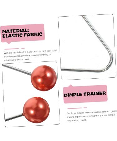 VINTORKY 1 Pair Dimple Trainer Double Chin Exerciser Facial Tools Tool Cheeks Clip Face Dimples Shaper Beauty Smile Exerciser Face Exerciser Metal Red Alloy Cosmetic Accessories 4.30X2.50X0.80CM Red - Buy Online on GoSupps.com