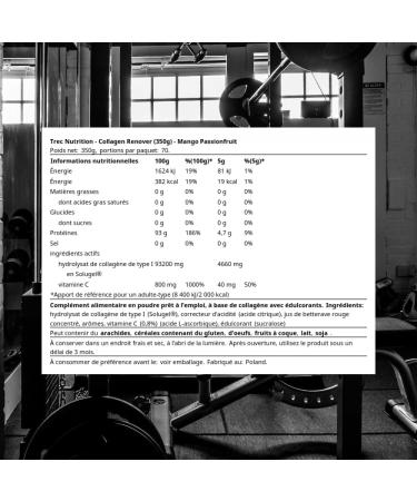 Trec Nutrition Sp z oo Trec Nutrition Collagen Renover 350g Mango Passionfruit Proteins Collagen Mango Passionfruit 350g - Buy Online on GoSupps.com