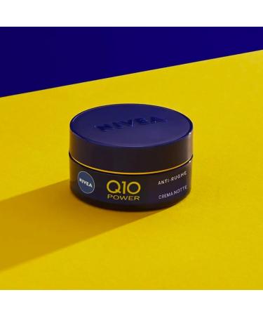  NIVEA Nivea Q10 Power Regenerating Anti-Aging Night Face Cream 24 Hours of Hydration Anti-Wrinkle Regenerating with Creatine and Coenzyme Q10-2 Pots of 50 ml - Buy Online on GoSupps.com