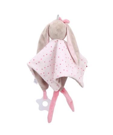 Baby Teether Towel Security Blanket - Cute Rabbit Soothing Plush Toy for Boys & Girls | Infant Lovey Gift | Soft & Comfortable - Buy Online on GoSupps.com