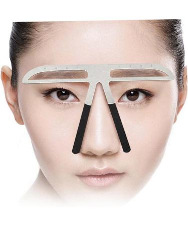 NOLITOY 2pcs Eyebrow Template Stencils Eyebrow Drawing Tool Kits Eyebrow Ruler Eyebrow Card Stainless Steel mediumx2pcs As Shownx2pcs - Buy Online on GoSupps.com