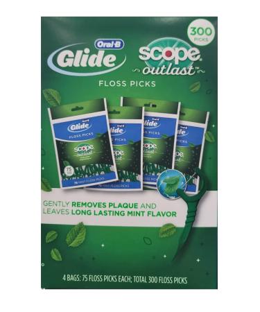 ORAL-B Glide Floss Picks with Scope 300CT
