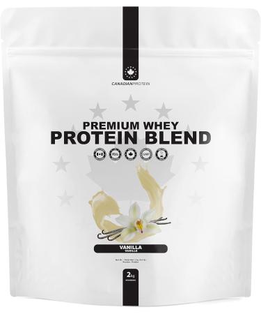 Canadian Protein Premium Whey Blend 25.5g of Protein | 6 kg of Vanilla Flavoured Low Carb Keto Friendly Workout Recovery Drink | Protein Powder Rich in BCAA Amino Acids Vanilla 6 kg - Buy Online on GoSupps.com