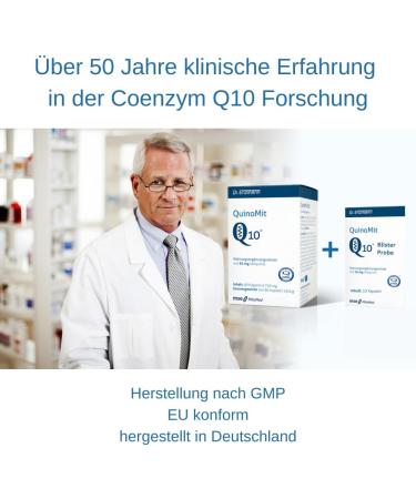 QuinoMit Q10 - Pure Ubiquinol Capsules with Free Blister Sample | International Shipping Available - Buy Online on GoSupps.com