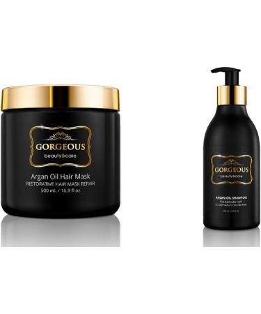 Moroccan Argan Oil Shampoo and Conditioner SLS Sulfate Set - Best for Damaged - Buy Online on GoSupps.com