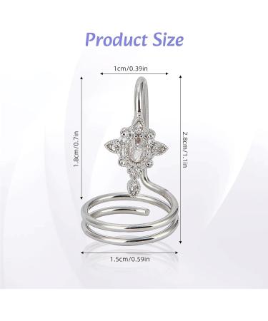 NICENEEDED Women Finger Nail Ring Fashionable Finger Nail Knuckle Rings Nail Cover Ring Fingernail Tip Rings Finger Nail Manicure Jewelry Nail Art Decorations Accessory for Daily Use - Buy Online on GoSupps.com