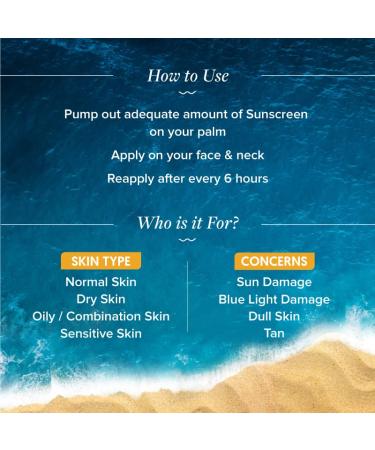 Glow+ Dewy Face Sunscreen SPF 50+ | Blue Light Protection | No White Cast | Brightening with Papaya & Vitamin C | 1.76 Oz 1 Pack - Buy Online on GoSupps.com
