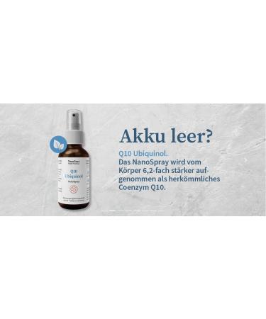 NatuGena Q10 Ubiquinol CoEnzyme Q10 NanoSpray - 100ml (720 Sprays) | Advanced NanoNatuTechnology for Enhanced Absorption - International Shipping Available - Buy Online on GoSupps.com