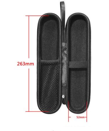 Electric Toothbrush Travel Case - Pressure Resistant EVA Protection 3 Pack Set (Black) | Durable & Portable - Buy Online on GoSupps.com