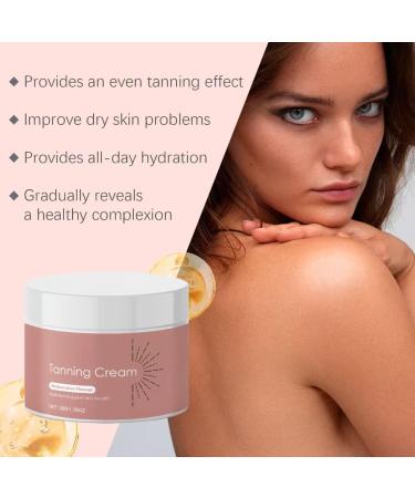 Cr me bronzante hydratante en profondeur et soulageant la s cheresse bronzage uniforme facile appliquer absorption rapide pour un teint h l naturel 2pcs - Buy Online on GoSupps.com