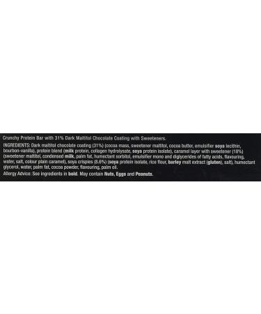  Warrior Warrior Crunch High Protein Low Sugar Bar Pack of 12 Dark Chocolate Peanut Bars - Buy Online on GoSupps.com