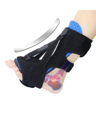 Plantar Fasciitis Night Splint Lightweight Foot Drop Brace Relief Heel Pain Foot Drop Ankle Support for Men Women Black Foot Supports