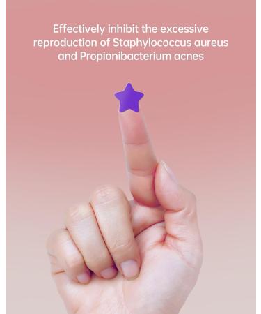 112 Dots Star Acne Patches | Cute Hydrocolloid Pimple Patches for Face - Turquoise Blue Pink & Purple Healing Stickers - Buy Online on GoSupps.com