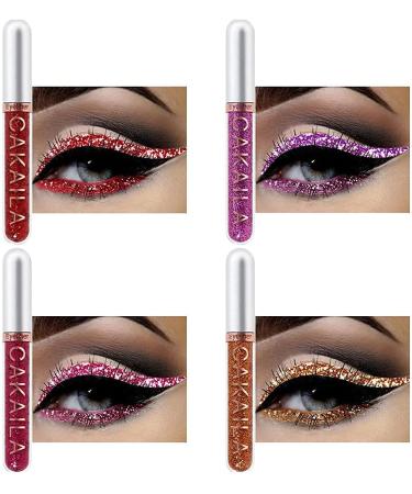 Go Ho 8 Colors Glitter Liquid Eyeliner Set - Colorful, High Pigmented, Long-lasting Waterproof Eyeliners for Women (03) - Buy Online on GoSupps.com