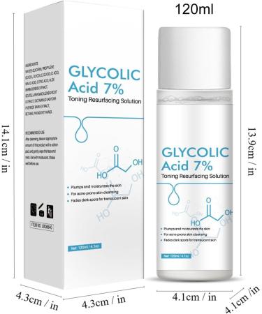 120 Ml Acide Glycolique Tonique Acide Glycolique 7% Solution De Resurfa age Tonique Pour La Peau Acide Glycolique Hydratant Acide Glycolique Pour La Plupart Des Types De Peau - Buy Online on GoSupps.com