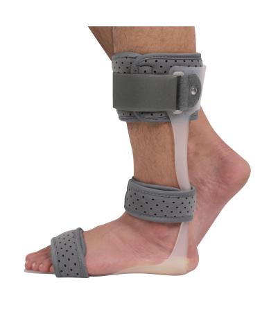 Komzer AFO Foot Drop Brace Medical Ankle Foot Orthosis Support Drop Foot Postural Correction Brace (Medium, LEFT) Medium LEFT