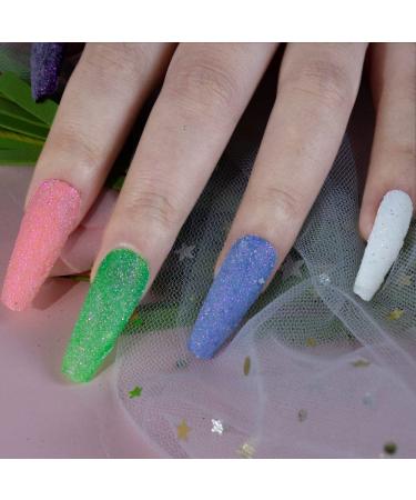 White Dust Sugar Nail Glitter Powder | Shimmering Sugar Effect for Nails & DIY Crafts - Buy Online on GoSupps.com