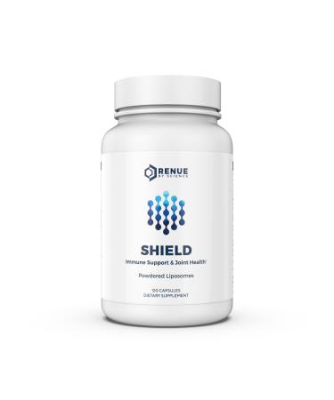 Renue By Science Shield | Liposomal Vitamin C CaAKG P.E.A Hyaluronic Acid Supplement | 120 Capsules with Vitamin C (500mg) CA AKG (150mg) Palmitoylethanolamide (75mg) HLA (75mg) | Made in The USA