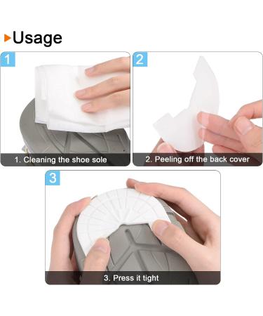 Harfington Heel Plates - Size 10-11 Non Slip Pad Replacement for Sneakers in Black - Buy Online on GoSupps.com