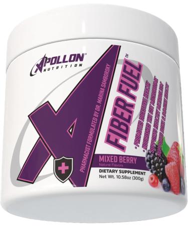 Apollon Nutrition Fiber Fuel Premium Soluble and Insoluble Fiber Supplement for Gut Health Digestion and Regularity 30 Servings Unflavored Prebiotic Fiber Powder (30 Serving Mixed Berry) Mixed Berry 10.58 Ounce (Pa  - Buy Online on GoSupps.com